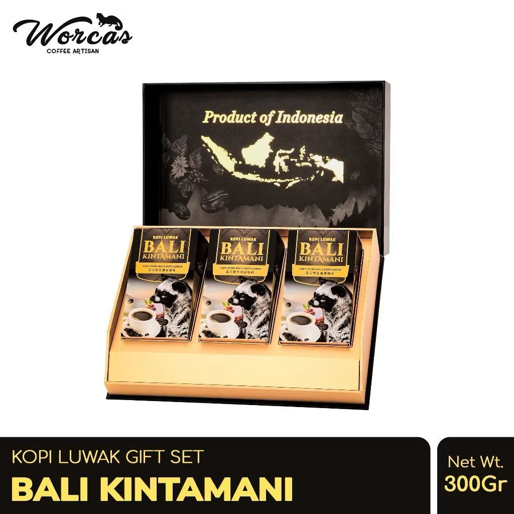 

WORCAS Kopi Luwak Bali Kintamani Luxury Package 300gr