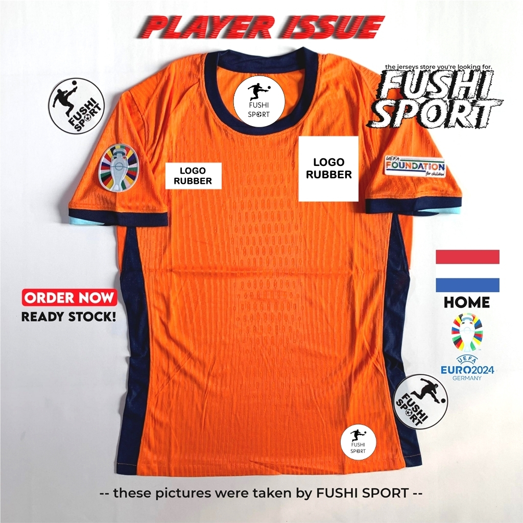 Player Issue | Jersey Baju Bola Belanda Home EU 2024 New Drifit Adv Vaporknit