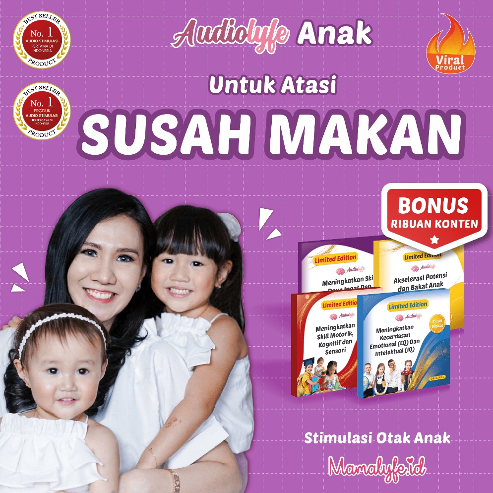 KODE N39O Paket Lengkap Audiolyfe 4 in 1 Untuk Atasi Anak Susah Makan