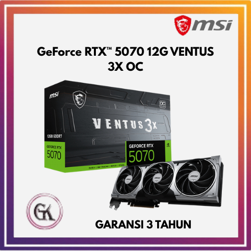 MSI GeForce RTX 5070 12G VENTUS 3X OC VGA / RTX5070