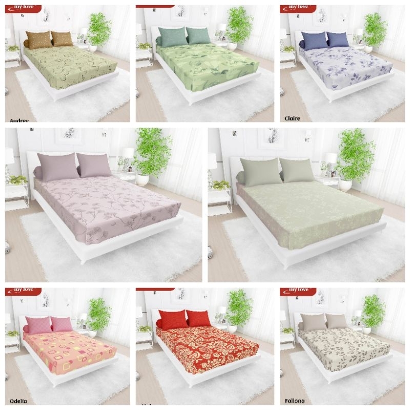 MY LOVE - Sprei all new my love king 180x200 tinggi 30cm