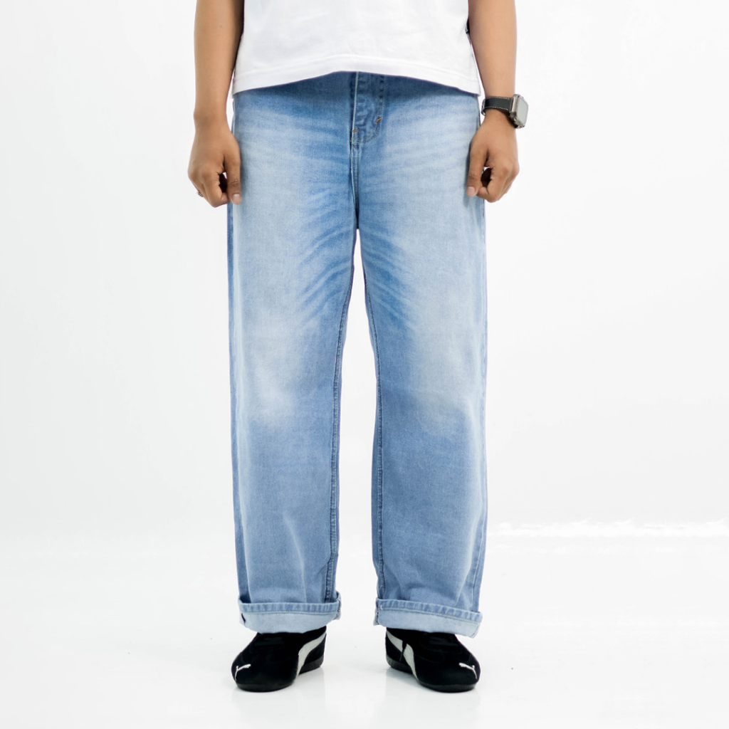 Trondheim Celana Denim Pria Loose Jeans Luz Bioblitz