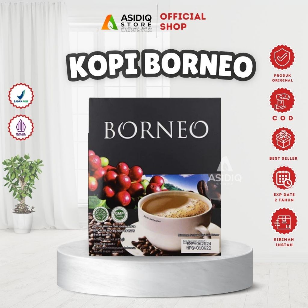 

KOPI BORNEO isi 5 Sachet Instan I Stamina Vitalitas Pria Dewasa Original Official