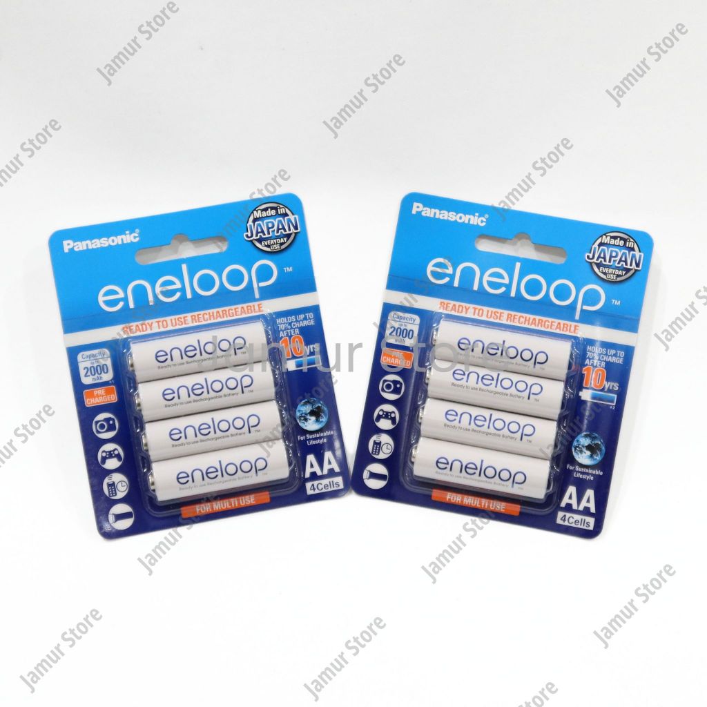 Panasonic Eneloop AA Baterai Rechargeable Baterai Eneloop Panasonic AA 2000 mAh Isi 4