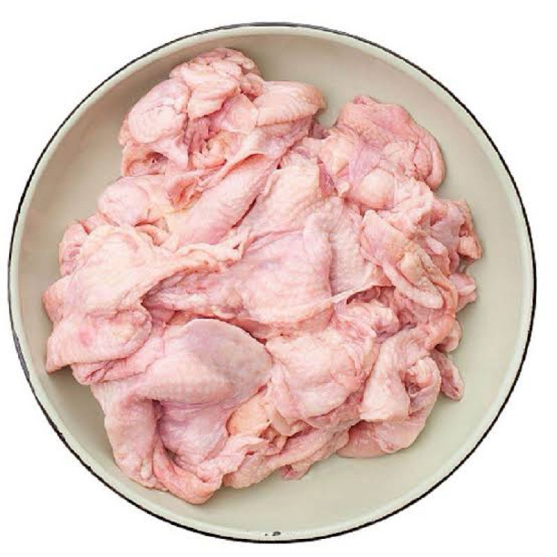 

KULIT DADA AYAM SEGAR ( lebih banyak lemak )