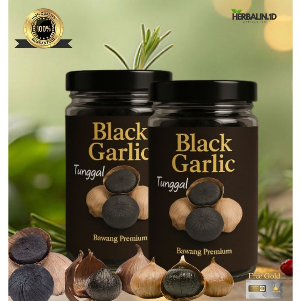 

Black Garlic Premium Tunggal / Bawang Tunggal Hitam Premium Quallity / Bawang Hitam Herbal