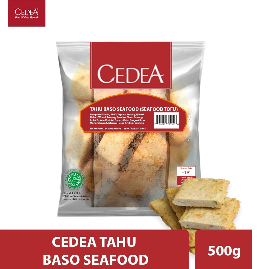 

CEDEA Tahu Baso Seafood 500 Gram - Olahan Ikan