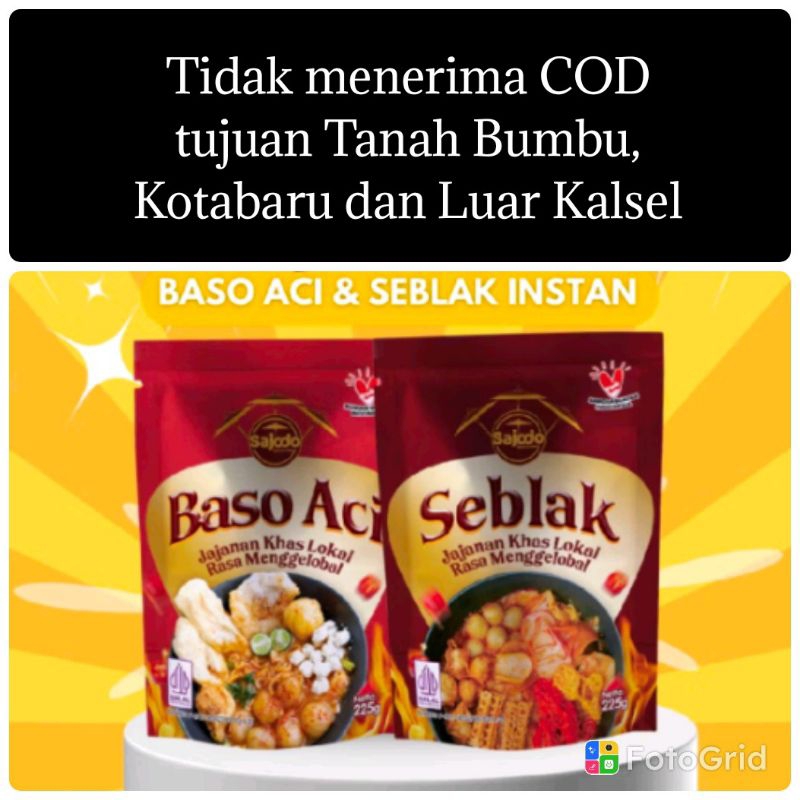

Seblak sajodo dan Baso aci sajodo (ready bjm)