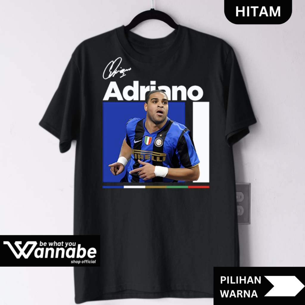 KAOS BOLA INTERMILAN ADRIANO SIZE S - 7XL KAOS BIGSIZE JUMBO BIG SIZE & KAOS BOLA ANAK  2 - 13 TAHUN