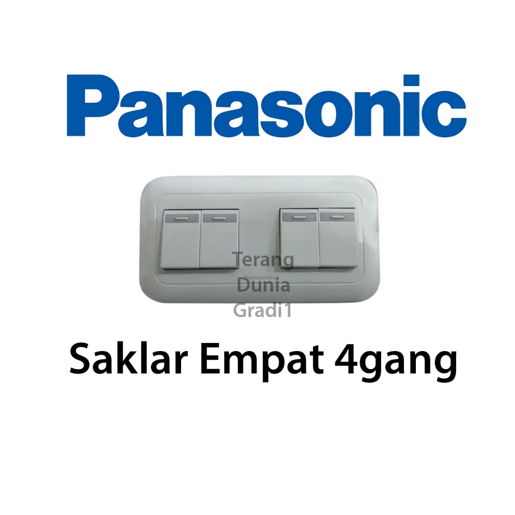 Saklar 4gang Saklar 4 Cetrekan Panasonic Saklar Seri Dobel Panasonic Saklar 4 Tombol Panasonic Sakla