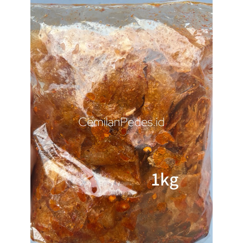 

seblak kerupuk kering virall!!kripca/pikca/seblak keripik/pedas daun jeruk/original daun jeruk/keripik renyah/pedas nampol isi 1kg