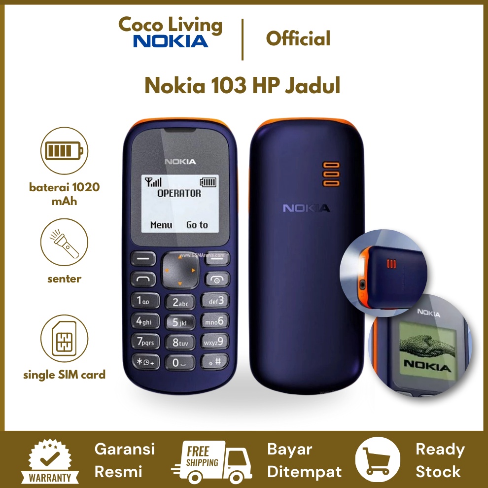 NOKIA  13 NOKIA JADUL Fullset Original Fullset Produk Baru KODE L1P5