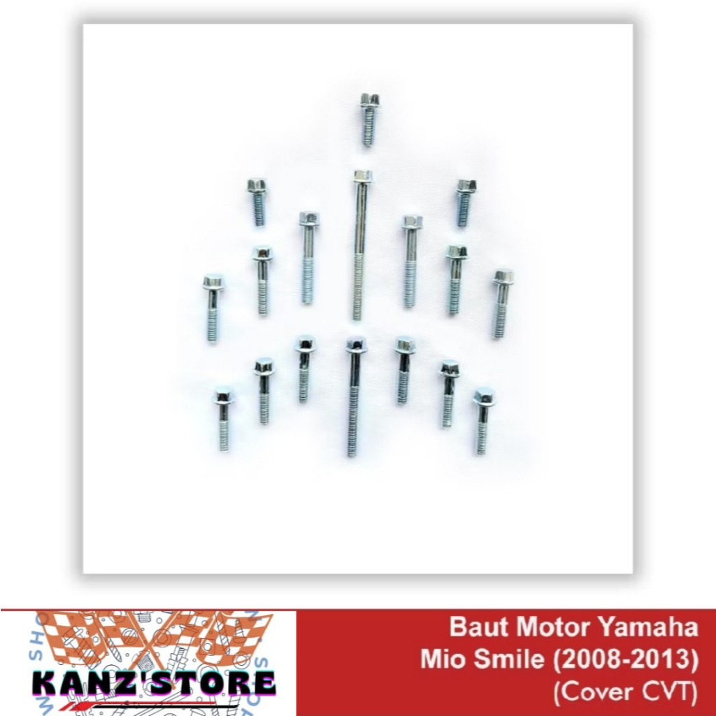 Baut CVT Yamaha Mio Smile / Baut Blok Mesin Motor Yamaha Mio Smile 1 Set