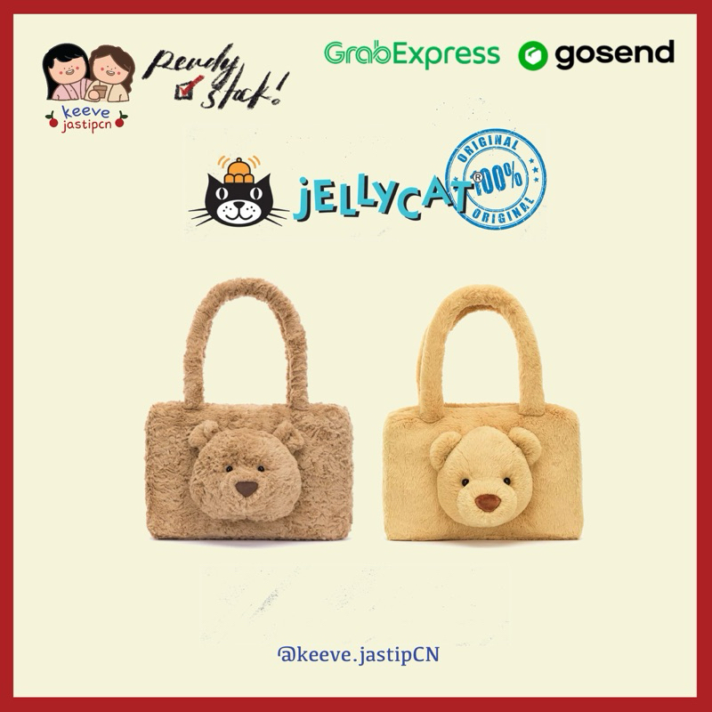 <PO> JELLYCAT LONDON ORIGINAL — Bartholomew Bear Tote Bag Plush