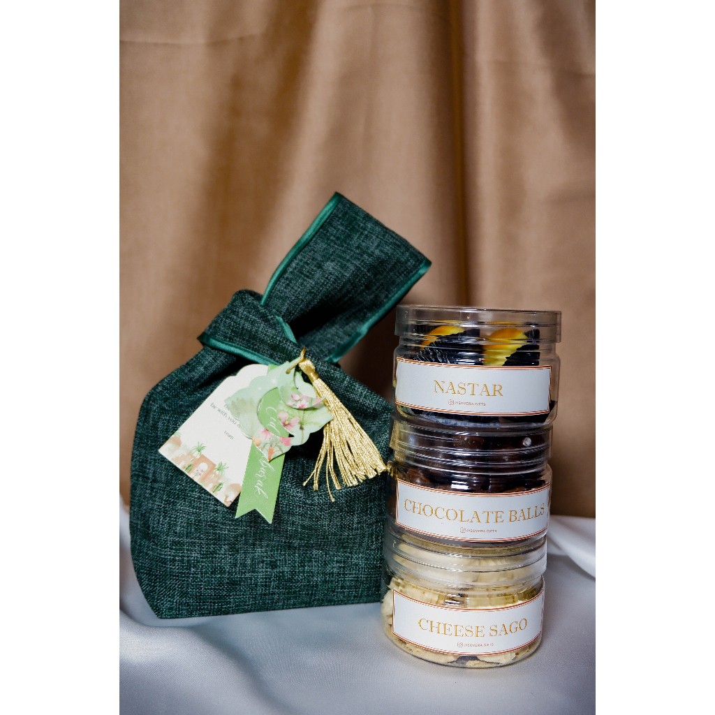 

Hampers / Parcel / Kado Kue Kering Dengan Japanese Knot Bag