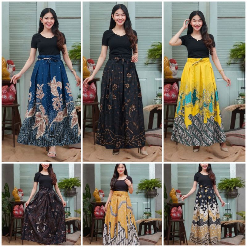 Rok Batik Wanita Modern Murah Rok Batik Exclusive motif terbaru Rok Batik Payung