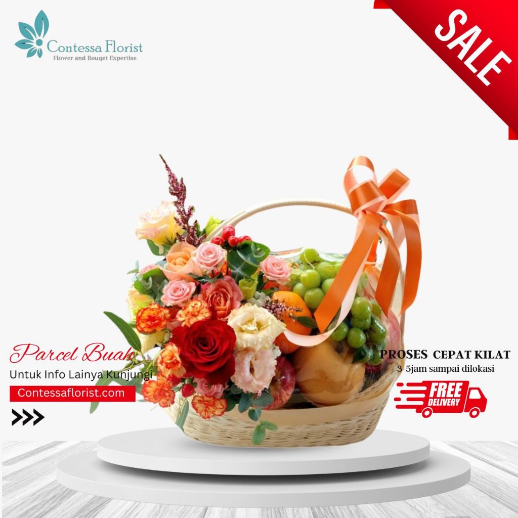 

Contessa Florist Parsel Buah Sale | Parcel Buah Segar untuk Momen Spesial | Hampers Buah Premium
