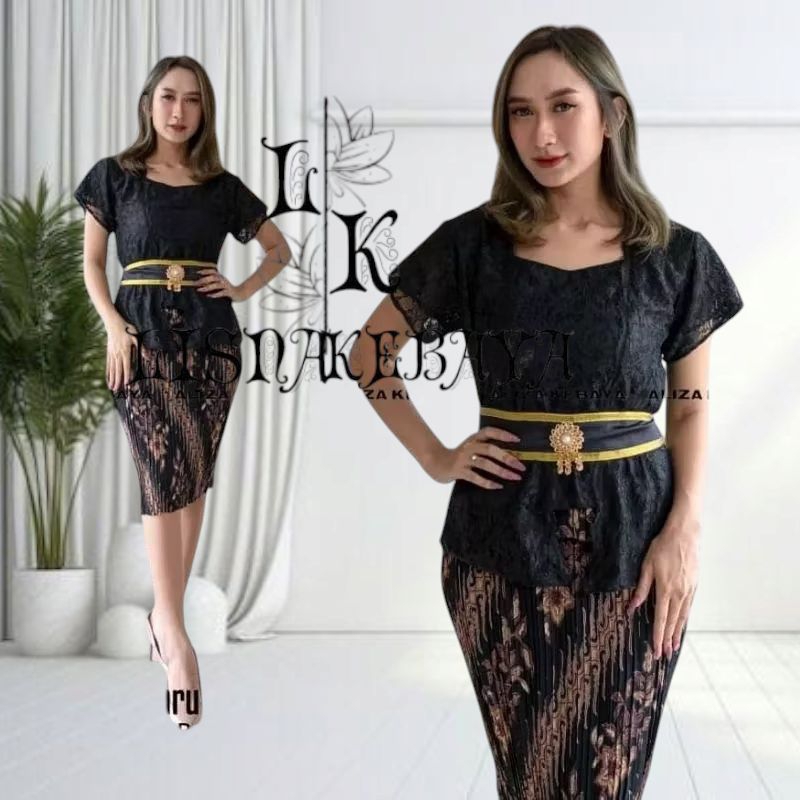 Set Kebaya Brukat Model Kutu baru Kebaya Bali Lengan pendek
