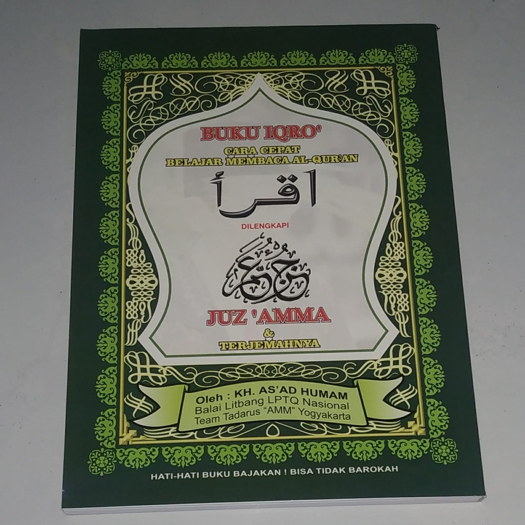 (ASLI) iqro besar juz 1-6 plus Juz amma Terjemahan