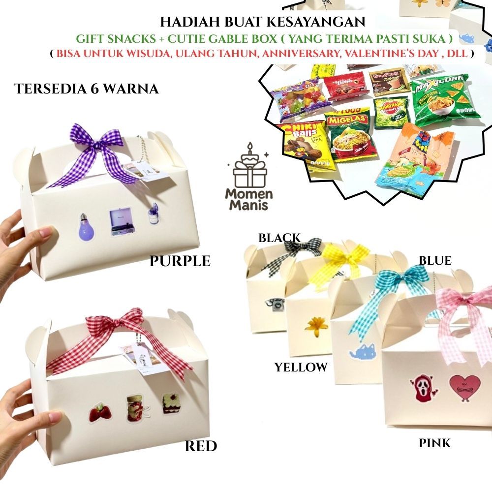 

Momen Manis Cutie Gable Box HADIAH UNIK WISUDA / ULANG TAHUN SOUVENIR (Yang Terima Pasti Suka)