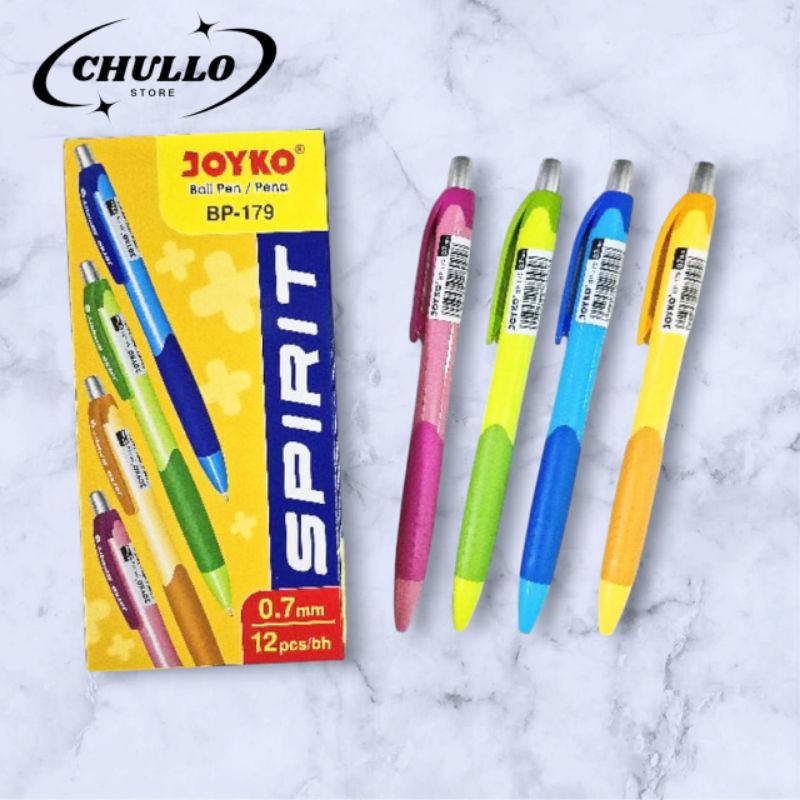 

pulpen joyko spirit BP-179 // 0,7 hitam ( isi 12 pcs )