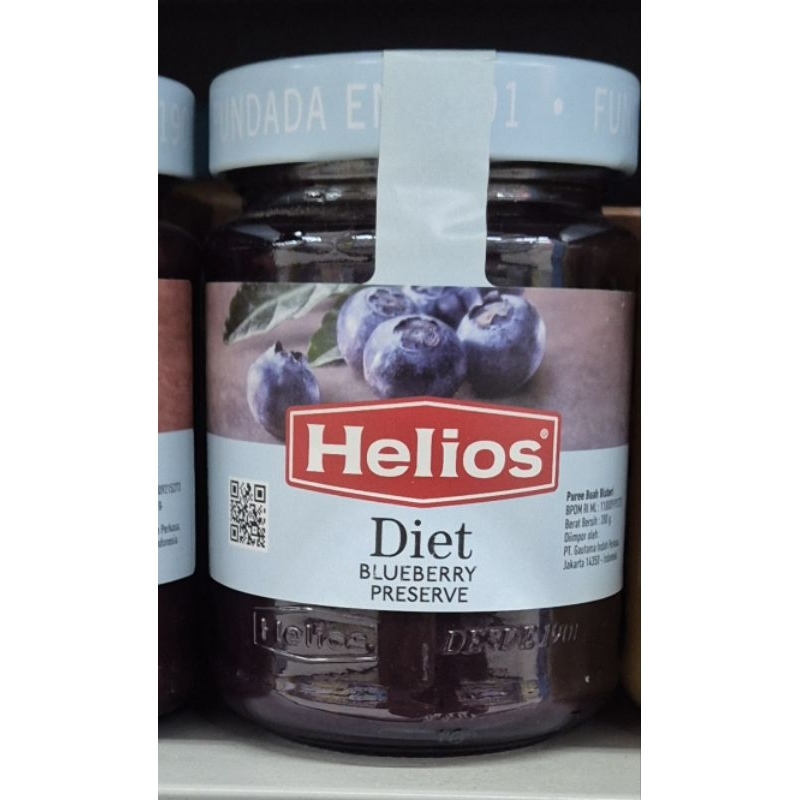 

Selai Diet Buah Blueberry HELIOS Diet Blueberry Fruit Preserve 280g - HK.