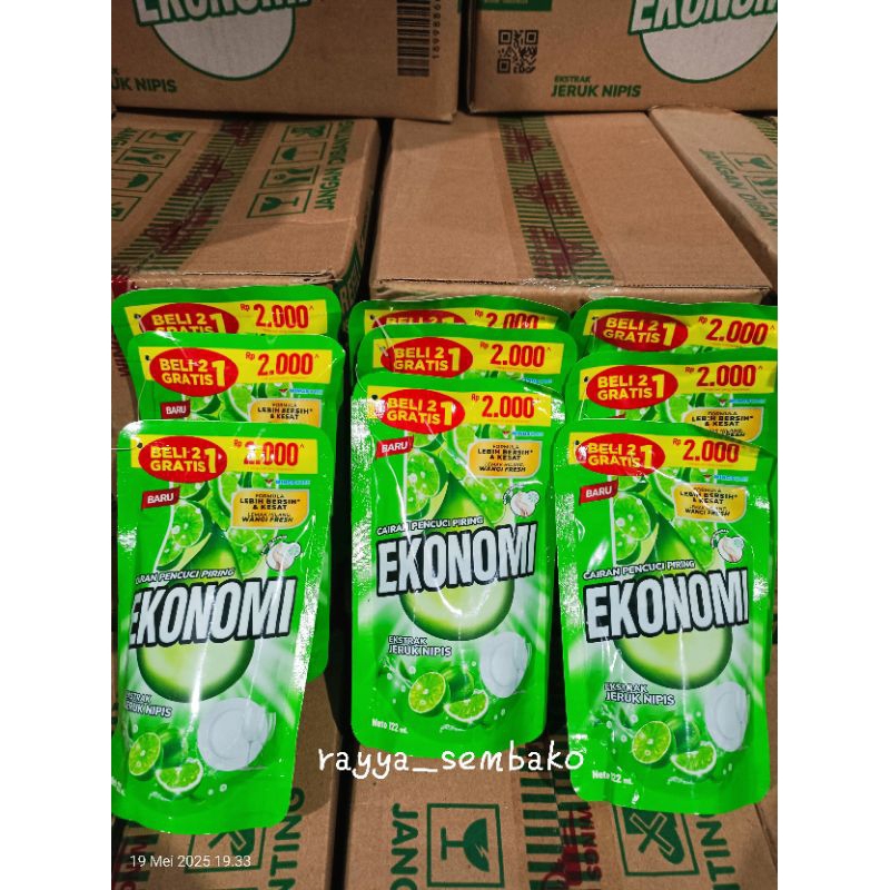 (1DUS) SABUN EKONOMI CUCI PIRING KEMASAN 122 ML