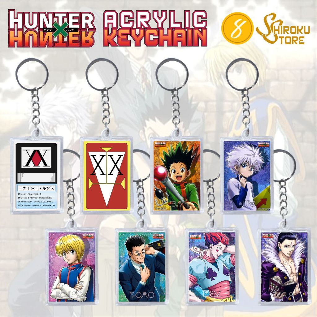Gantungan Kunci Anime Hunter x Hunter / Ganci Gon Killua Hisoka hunterxhunter License Card Keychain