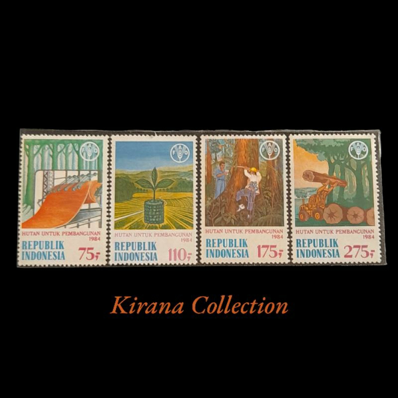 

LOT F349 KOLEKSI PRANGKO INDONESIA I-301 4V HUTAN DAN PEMBANGUNAN 1984