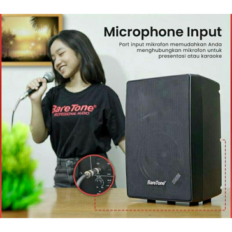 speker aktif 6" baretone max 06 BX speker small bluetooth