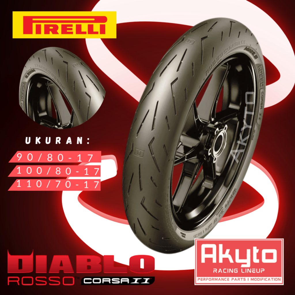 [COD READY] SOFT COMPOUND PIRELLI DIABLO ROSSO CORSA II / BAN BALAP FREE PENTIL DAN WRAPPING / BAN M