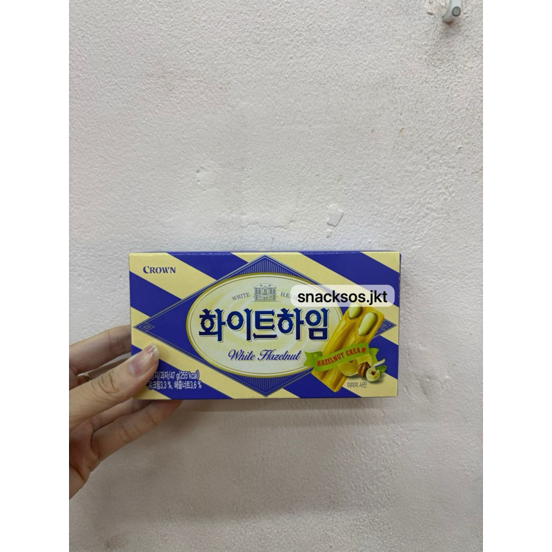 

CROWN WHITE HEIM HAZELNUT CREAM - SNACK WAFER VANILLA HAZELNUT CREAM KOREA