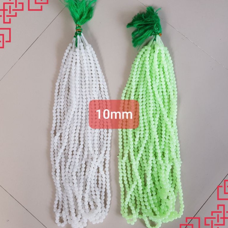 KODE E69S Tasbih 99 BESAR 1mm Terlihat Dalam Gelap Lusinan 12pcs Grosir