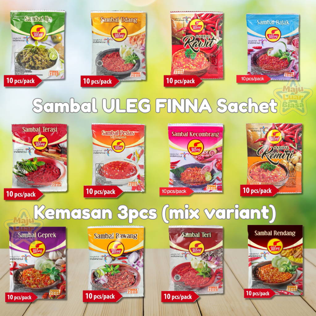 

Sambal ULEG FINNA kemasan sachet eceran