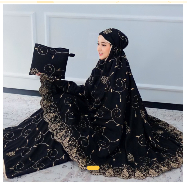 Mukena Gracella Dewasa Full Bordir / Mukena Dewasa