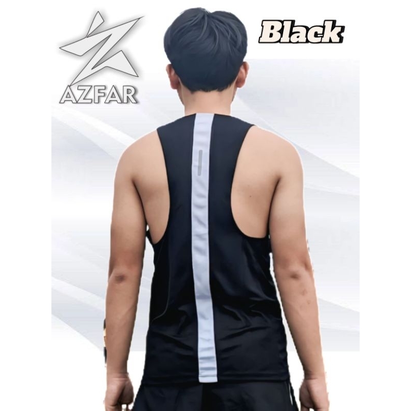Singlet Running Two Tone Style 03 / Singlet Running polos Hitam / Singlet Running Marathon / Singlet