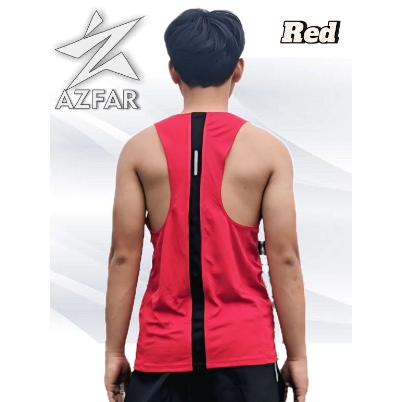 Singlet Running Two Tone Style 03 / Singlet Running polos Merah / Singlet Running Marathon / Singlet