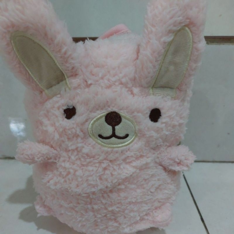 MINISO animal plush toy blanket Rabbit