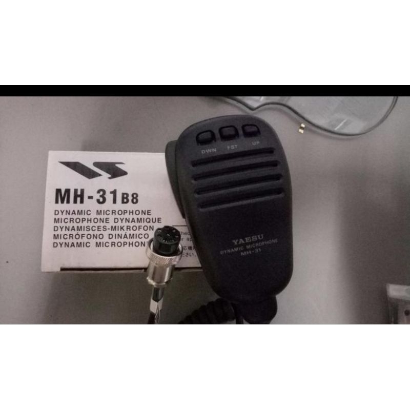 YAESU MH31B8 MIKE RADIO HF SSB KONEKTOR 8PIN BULAT ORIGINAL