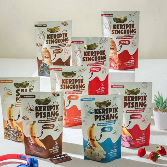 

Buynana Saynana Chips Keripik Pisang dan Singkong Renyah Enak Lezat 65g