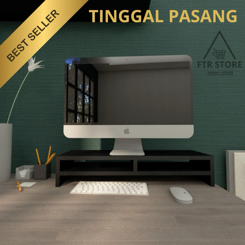 Dekorasi Ruangan Meja Laptop Monitor Rak Dinding Tempel Tembok