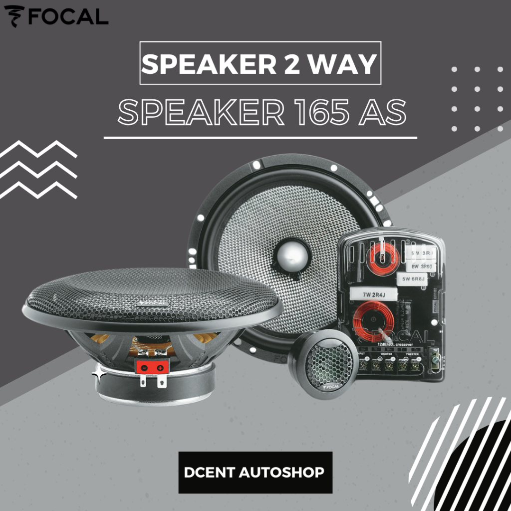 Speaker Mobil 2 Way - Component System - Speaker Focal Acces 165 AS - Mid + Bass + Tweeter - Premium