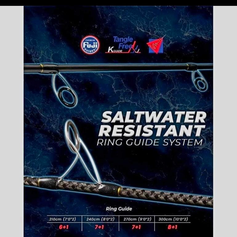 Alat Pancing Kuat Joran Daido Oceanic DOSP 902 Joran Carbon Full Fuji - 902 270