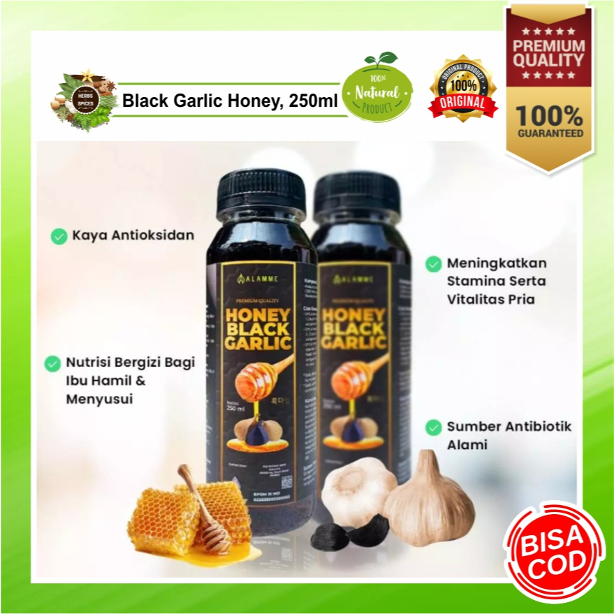 

HONEY BLACK GARLIC / MADU BAWANG HITAM TUNGGAL dari Alamme Black Garlic Honey , Premium Quality 100% Asli Original untuk Stamina Pria Kuat