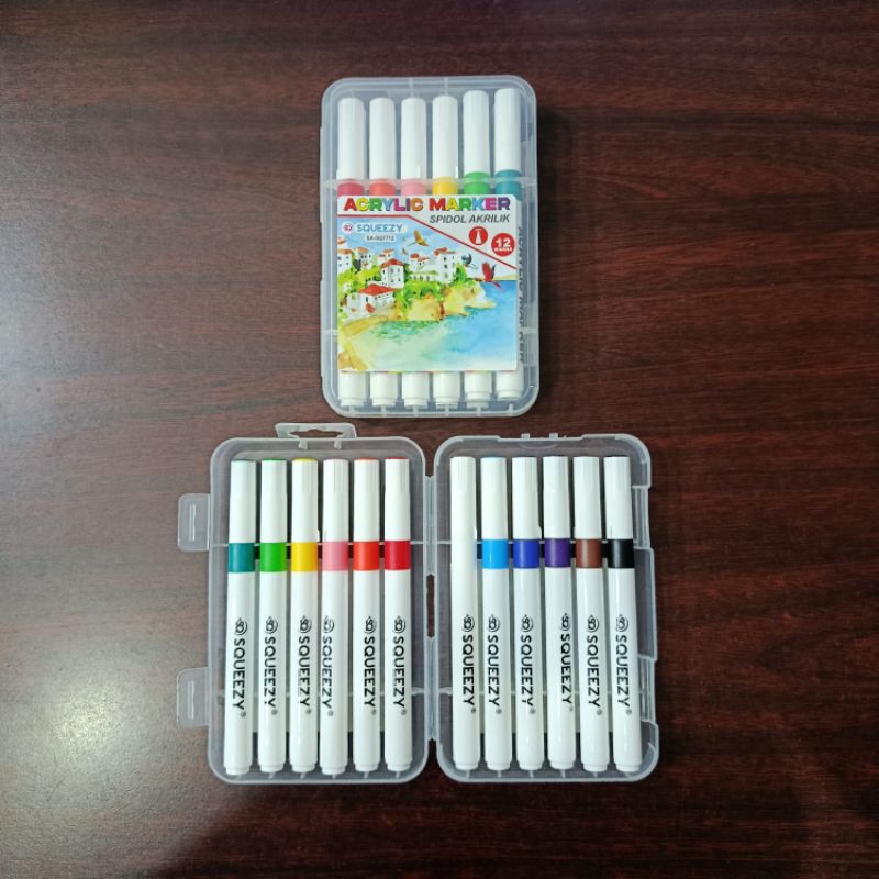 

SPIDOL AKRILIK SQUEEZY 12 WARNA SA-SQ7712 ( 1 Set )