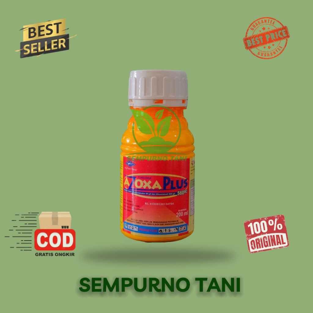 FUNGISIDA - AZOXA PLUS 560 SC - 200 ml - Cap Kapal Terbang klorotalonil daconil amistartop zorvec