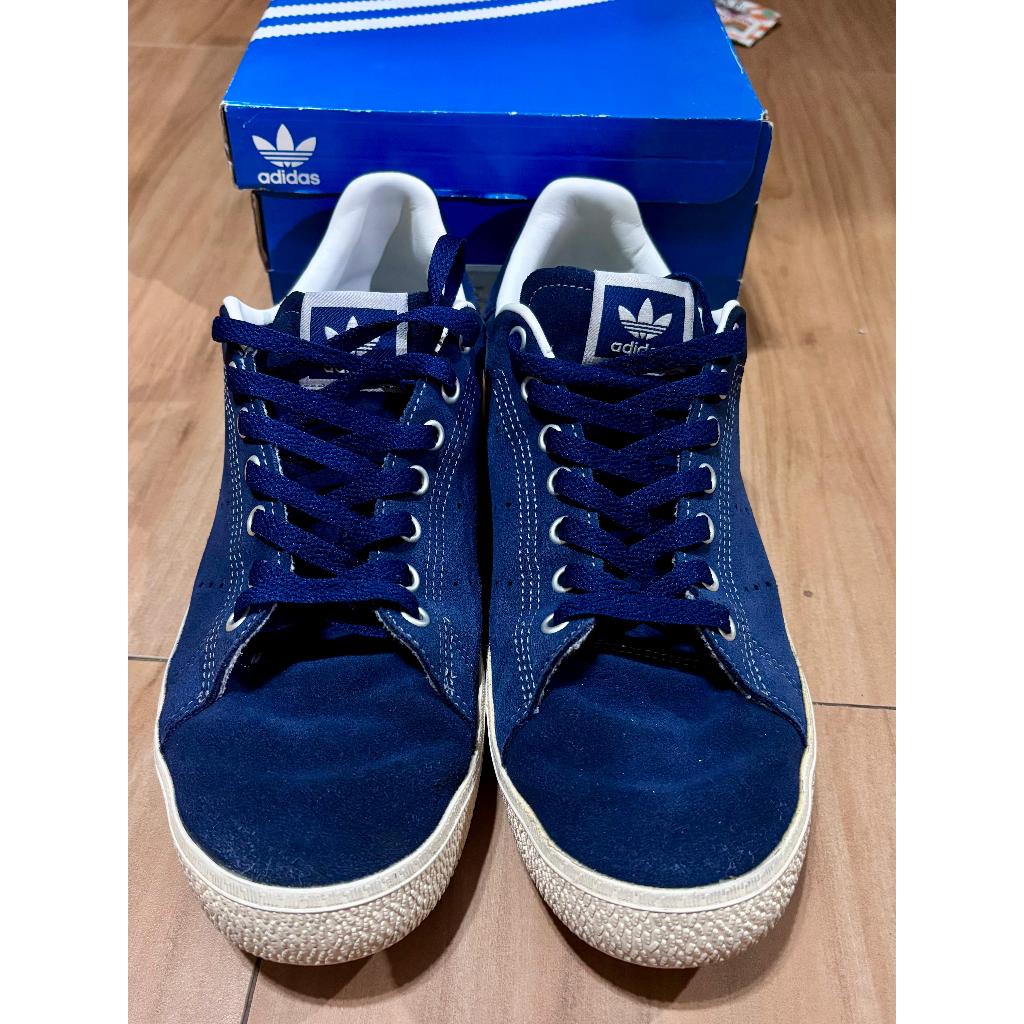 [Preloved] Adidas Stan Smith, Dark Blue + Chalk White 45 1/3 (UK 10.5 / US 11) Bekas Second
