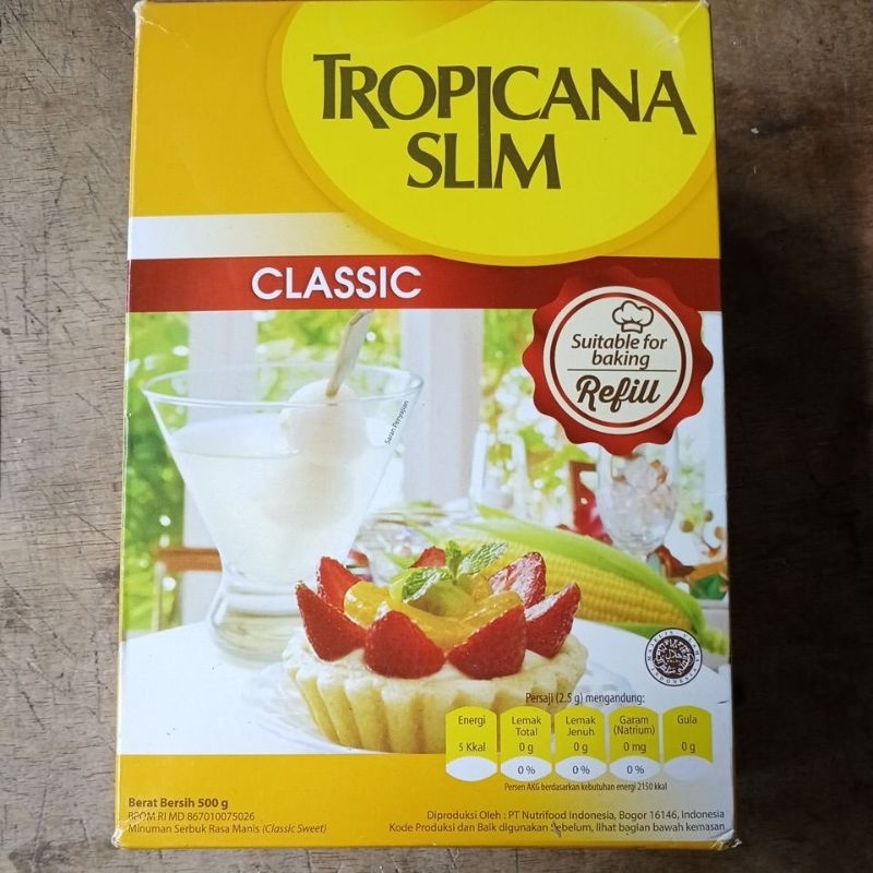

Tropicana Slim Sweetener Classic Reffil 500gr