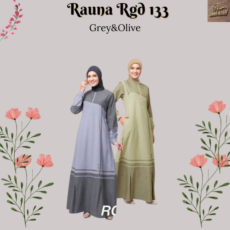 Gamis Rauna RGD 133 / Gamis rauna / Gamis Dewasa / Gamis kekinian