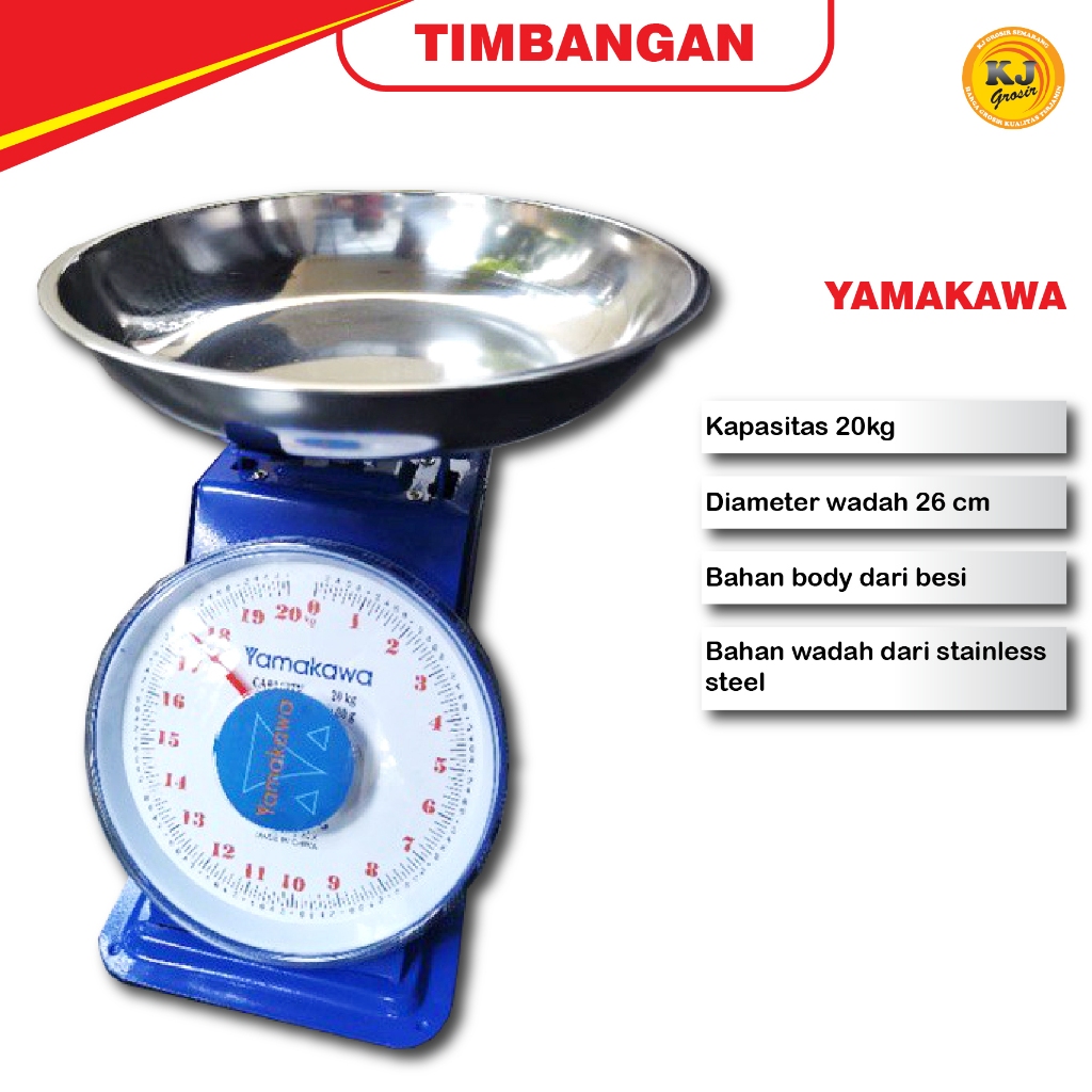 TIMBANGAN BUAH YAMAKAWA CG-10KG, 20KG / REKOMENDASI TIMBANGAN BUAH MURAH BERGARANSI